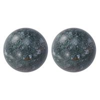 Artibetter 2 Pcs Chinese Marble Baoding Balls for Stress Relieve Hand Exercise