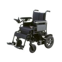 Drive Medical Cirrus Plus Folding Power Wheelchair with Footrest and Batteries, Black, 16"