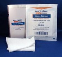 MCKESSON Sponge Dressing Medi-Pak Performance Cotton Gauze 12-Ply 4 X 4" Square (#16-4242, Sold Per Box)
