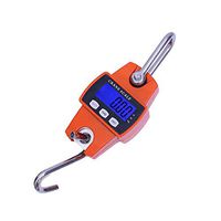 ZYY Electronic Digital Crane Scale，Food Duty Compact Hanging Aluminum High-Precision Hanging Portable Small Electronic Hook 300kg/100g (Size : 300kg/100g)
