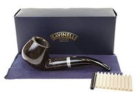 Savinelli Italian Tobacco Smoking Pipes, Bianca Smooth 645 KS