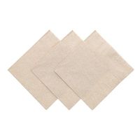 1 Ply Kraft 5 Inches x 5 Inches Beverage Napkins, Case of 1,000