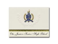 Signature Announcements Otis Junior-Senior High School (Otis, CO) Graduation Announcements, Presidential style, Elite package of 25 with Gold & Blue Metallic Foil seal