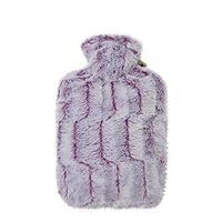 Hot Water Bottle Plush Warm Water Bag Injection Water Warm Bag Large Plush Coat Explosion-Proof Pain Relief Hot and Cold Therapy,Pink