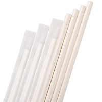 Dye-Free Paper Straws,Plasticless 200-Pack Individually Wrapped Biodegradable Straws,7 3/4 inches Eco-friendly Straw Made from White Kraft