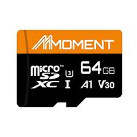 Moment 64GB MicroSDXC Up to 95 Mbps Read Speed, U3/UHS-I Class 10 Speed Rating, V30 Video Speed Class, A1 App Performance Class, 4K UltraHD Photo and Video Capable, Smartphone, Tablet and Cameras