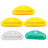 Sohapy 5 Pack Mixed Color Toothpaste Tube Squeezer Dispenser, Toothpaste Holder Rolling Bathroom Extract