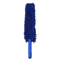 Edtoy Car Flexible Double-sided Window Brush, Microfiber Hand Duster, Kitchen and Automotive Cleaning Supplies (Royal blue)
