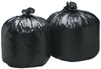 WAXIE 58" X 36" Black Trash Can Liner, Low-Density, 55 Gallon, 1.5 MIL Thick (Pack of 100)
