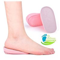Height Increase Insoles,Shoe Lift Inserts,Gel Heel Lift Inserts,Heel Cushion Inserts,Heel Lift,Height Increase Insoles for Leg Length Discrepancies,1 Pair (Pink, 1IN)