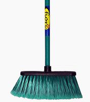 T-Broom Lg Florence Wood Handle 4 Assorted, Case of 12