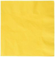 Sunshine Yellow 2-Ply Dinner Napkins | Pack of 20 | Party Supply