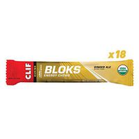 CLIF BLOKS - Energy Chews - Ginger Ale Flavor - (2.1 Ounce Packet, 18 Count)