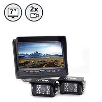 Rear View Safety Backup Camera System (2 Camera) with 7 Inch Monitor for RV's, Trucks, Buses and Commercial Vehicles RVS-770614