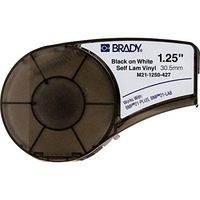 Brady M21-1250-427, 110929 1.25" x14' Translucent/White BMP21 Vinyl Wire & Cable Label, Pack of 4 Cartridges