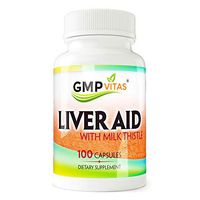 GMPVitas Premium Liver Support with Milk Thistle Supplements- Milk Thistle,Vitamin C & B - Support Liver Health & Function 100 Capsules (1)