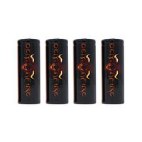 4 Piece IMR 18500 1300mAh 3.7V High Drain LiMn Demonfire Rechargeable Battery with Button Top