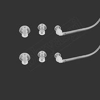 6 pieces Siemens ear plugs Hearing Aid aids Eartip ear tip ear tips Tubing ear pieces piece-hearing aid tube about 9cm length BTE Hearing Aid Aids Domes and Tube Kit
