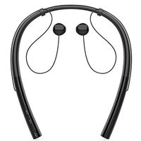Bluetooth Sport Headphones, KKCITE Stereo Wireless Earbuds with HD Mic Wireless Headphones Noise Reduction Earphones with Mic for Business/Workout/Driving (L, Black)