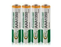 BTY 4pcs 1.2V 1350mAh Rechargeable AAA Battery