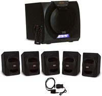 Acoustic Audio AA5230 Home Theater 5.1 Bluetooth Speaker System with LED Display and Optical Input