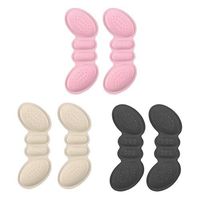 Trycooling 3 Pairs Self-Adhesive Heel Cushion Inserts Butterfly Type Anti Slip Shoe Inserts for Loose Shoes Too Big (Random Color) (0.12inch)