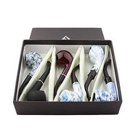 Daily necessities LTD Classic Smoking Pipe, Multifunctional Portable Tobacco Filter Pipe, Hand-Carved Resin Small Pipe Crafts, Handmade Gift Pipe (6 Pieces)