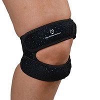 Dual Knee Strap for Patellar Tendon Support – Pain Relief Band for Jumper’s Knee, Basketball, Running, Tendonitis, Patellofemoral, Chondromalacia Patellae - Adjustable Neoprene Brace