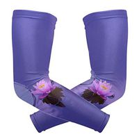 LEVEIS Water Nature Blossom Plant Sky Photography Arm Sleeves UV Protection for Men Women Sunblock Protective Gloves Running Golf Cycling Driving Long Arm Cover 1 Pair