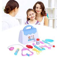 Buedvo Kids Doctor Nurse Kit 15 Pieces Pretend Medical Kit with Electronic Stethoscope Holiday Gifts School Classroom and Doctor Roleplay Costume Dress-Up Educational Gift Birthday Gift