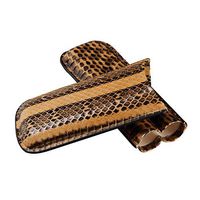 CHENFEIXJB Cigar Humidors Box Cigar Humidor Can Accommodate 3 Cigar Travel Portable Cigar Bag, Quality Leather Cigar Set Cigarette Case, Men's Gift Box Creative Compact Wooden Holder Travel Humidor