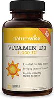 NatureWise Vitamin D3 1,000 IU (1 Year Supply) for Healthy Muscle Function, Bone Health, and Immune Support Non-GMO and Gluten-Free in Cold-Pressed Organic Olive Oil Capsule [360 Count]