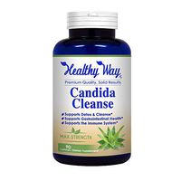 Healthy Way Pure Candida Cleanse Supplement - Natural Candida Support & Detox Complex with Probiotics -  NON-GMO USA Made 100% Money Back Guarantee