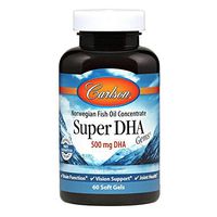 Carlson Super Dha Gems, 500 mg of DHA, 60 Softgels
