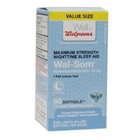 Walgreens Wal-Som Sleep-Aid Softgel 60 ea
