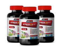 Stress Formula - Stress Relief B and C Complex - Anxiety Relief - Sleep Quality Boost - Natural Solution - Valerian Vitamins - 3 Bottles (270 Tabs)