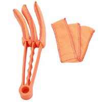 Myhouse Window Blind Cleaner Air Conditioner Jalousie Cleaning Brush Dust Cleaner (Orange)