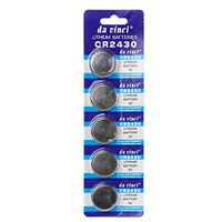 Sara-u 5PCS Button Battery CR2430 3V Electronic Lithium Coin Cell Batteries DL2430 BR2430 ECR2430 KL2430 EE6229 Watch Toy Headphone