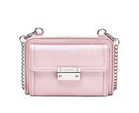 Myabetic Tina Diabetes Mini Crossbody for Glucose Meter, Test Strips, Insulin Pen or Vial, Keys, Credit Cards (Pink Frost)