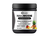 3D Labs NitroMode (Fruit Punch): Pre-Workout Powder | L-Citrulline | Beta Alanine | L-Arginine | L-Taurine | Waxy Maize | L-Tyrosine | & More to Boost Energy, Focus, Workout Intensity & Recovery