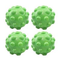 ESALINK 4 Pcs 3'' Reusable Laundry Dryer Balls Dryer Wrinkle Releasing Steamer Balls Home Drying Washing Ball Eco Friendly Fabric Softener Alternative (Green)