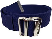 LiftAid Walking Gait Belt and Patient Transfer with Metal Buckle and Belt Loop Holder for Nurse, Caregiver, Physical Therapist (Navy Blue, 60")