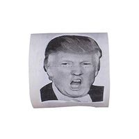 Novelty Toilet Paper Towels Trump Hilarious Political Paper Roll Bath Tissue Napkin for Democrats or Republicans (B-Trump, 10x10x10CM)