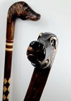 34 inch SPANIEL Cane Walking Stick Wooden Handmade Men's Accessories