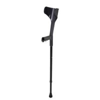 B.YDCM - Walking Cane Crutches Elbow Arm Type Anti-Slip Handrail Assist Auxiliary Multi-Function One-Legged Walking Stick (Color : Black)