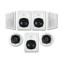 Acoustic Audio HT-57 In Wall In Ceiling 1400 Watt Home Theater 7 Speaker System