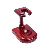 Wooden Contemporary Natural Tobacco Pipe Stand Rack for 1 Pipe Tobacco
