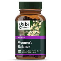 Gaia Herbs Women's Balance, Vegan Liquid Capsules, 60 Count - Hormone Balance for Women, Mood and Liver Support, Black Cohosh, St John's Wort, Organic Red Clover & Dandelion Root
