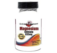 Magnesium Citrate 833mg * 200 Capsules 100% Natural - by EarhNaturalSupplements
