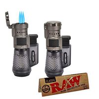 2 Pack Cyclone Lighter with 1 Pack of Raw Papers